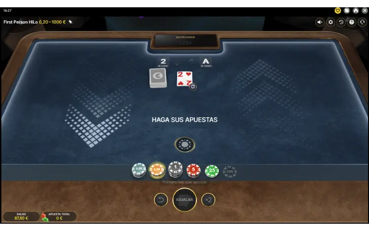 First Person HiLo Juego Online