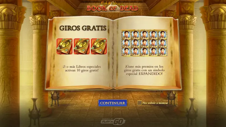 free spins book of dead