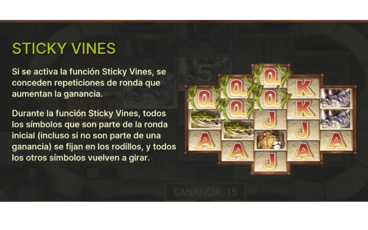 Jumanji Slot Online Sticky Vines
