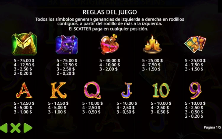 Madame Destiny Slot Online Simbolos