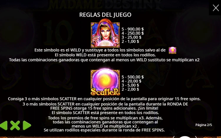 Madame Destiny Slot Online Wild