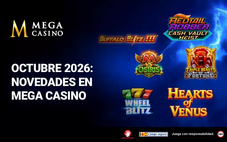 Octubre 2026 Novedades en Mega Casino