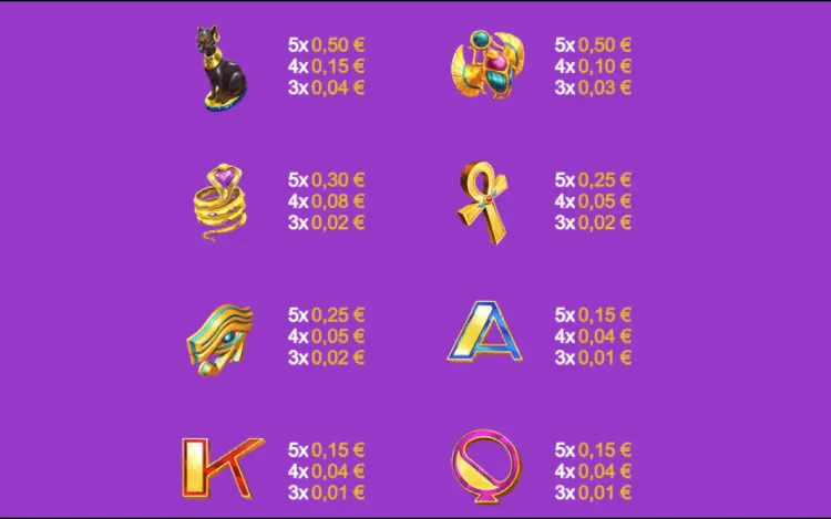 Queen Of The Pyramids Mega Collect Slot Online Simbolos