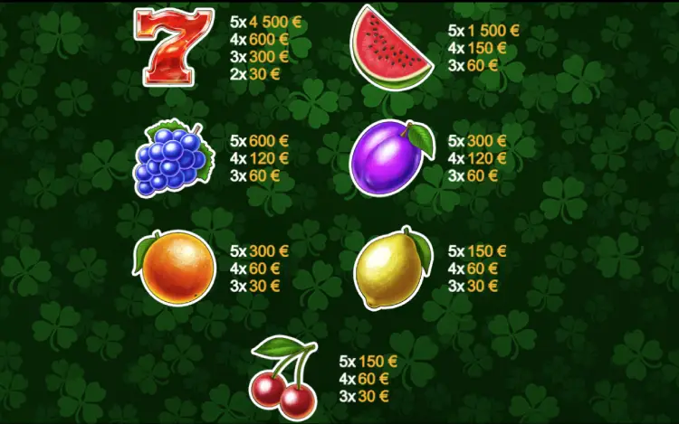Roving Clover Slot Online Simbolos