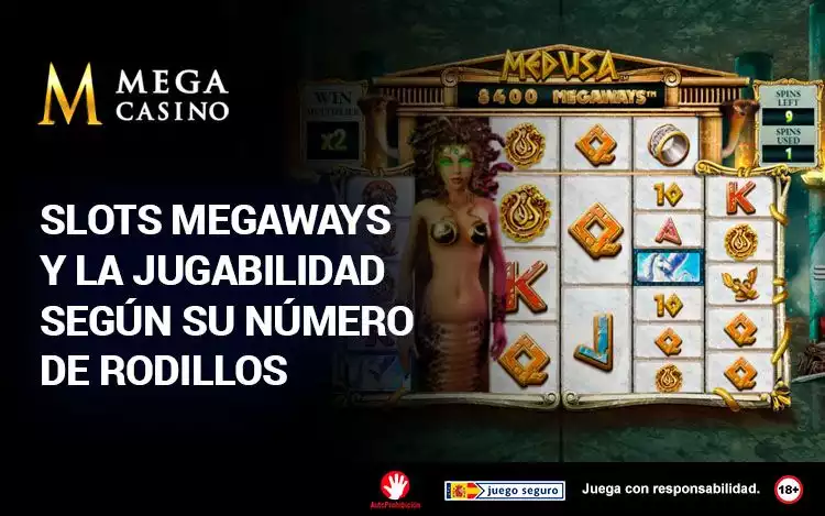 Slots Megaways y la Jugabilidad Segun su Numero de Rodillos