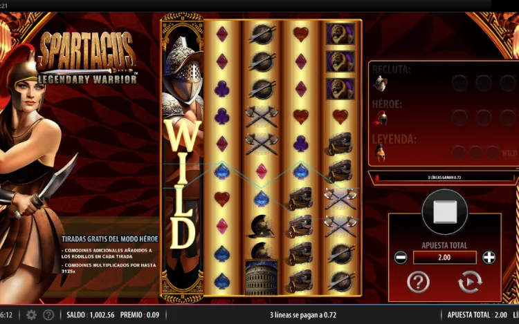 Spartacus Legendary Warrior Slot Online