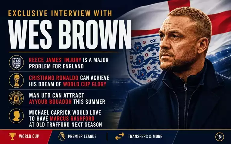 World Cup, England and Man Utd: Exclusive interview with former England international Wes Brown