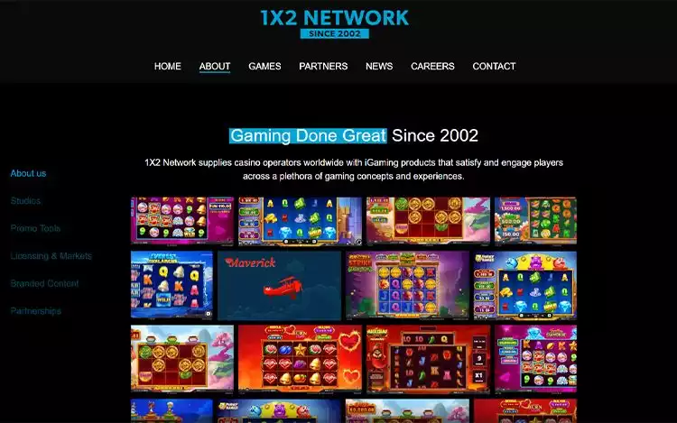1x2 Network Gaming's About Page