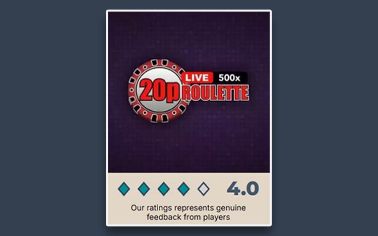 redeem no deposit bonus at 20p Roulette Online