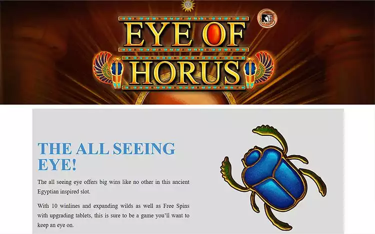 Blueprint Gaming's Eye of Horus slot