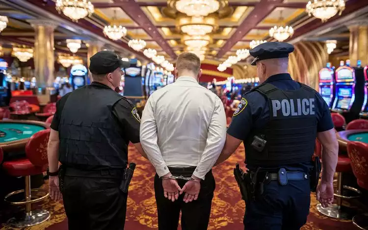 apprehending casino player