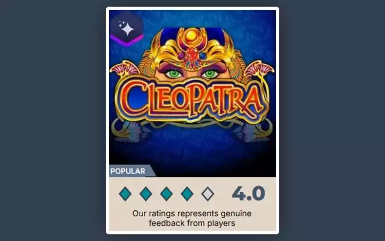Prime Casino rating for Cleopatra slots