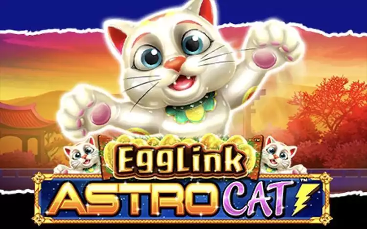 Lightning Box Egglink Astro Cat slot game poster