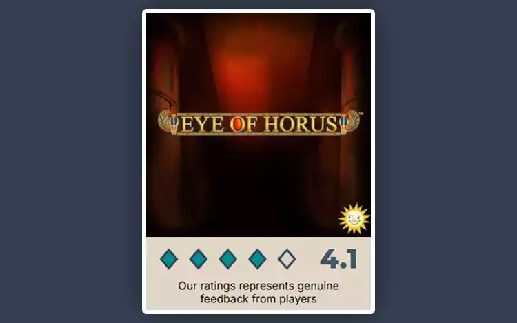  Prime Casino rating for Eye of Horus slot game
