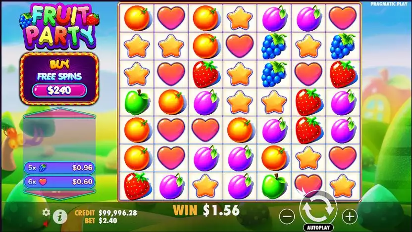 Fruit Party game screen