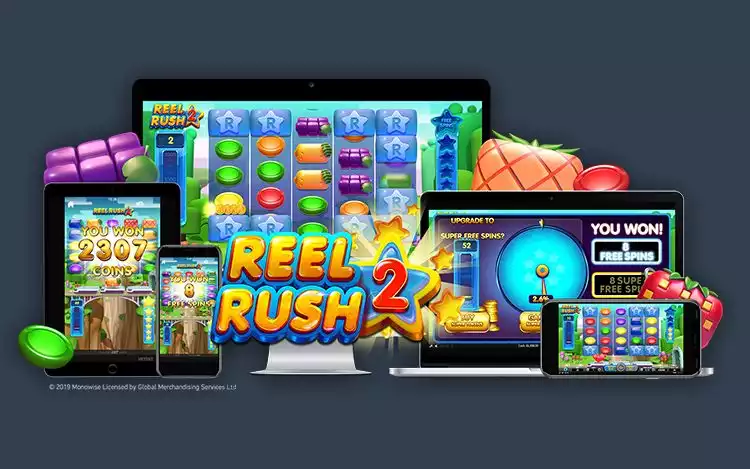 NetEnt's Reel Rush 2 slot on multiple devices