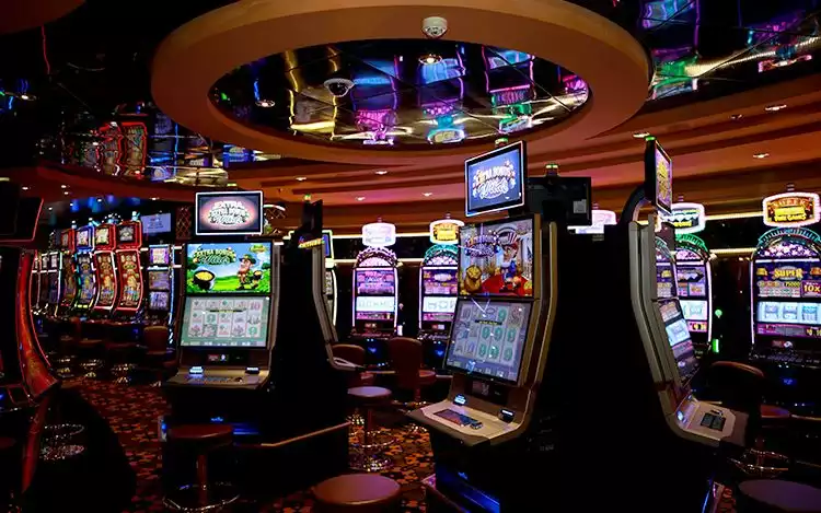 Onsite casino with slot machines