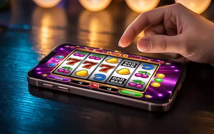 Slot machine on mobile device