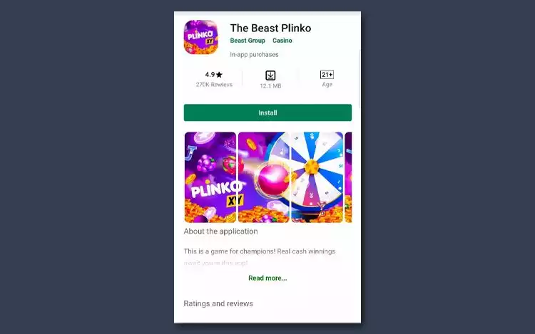 The Beast Plinko in App Store
