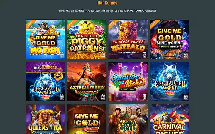 ALL FOR ONE Studios slot games