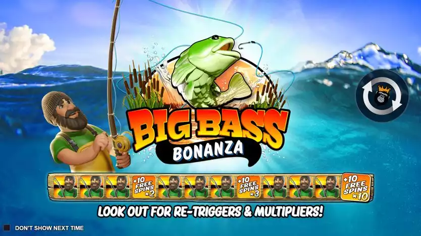 Big Bass Bonanza slot game screen