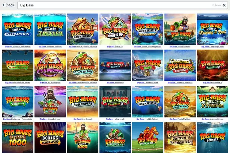 Big Bass slot series available in Prime Casino