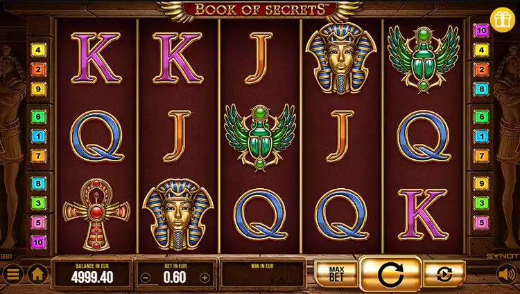 Book of Secrets slot gameplay