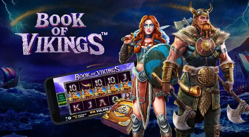 Book of Vikings slot poster