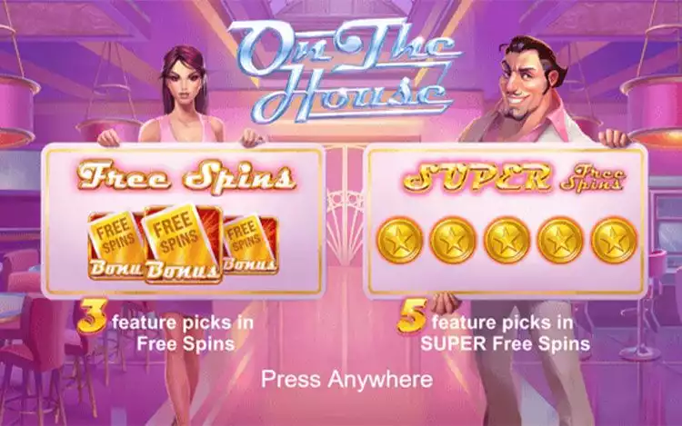 Casino on the House slot splash screen