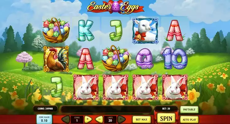  Easter Eggs slots game screen