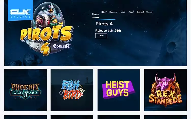 Elk Studios Portfolio Page