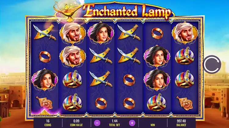 Enchanted Lamp slot game screen