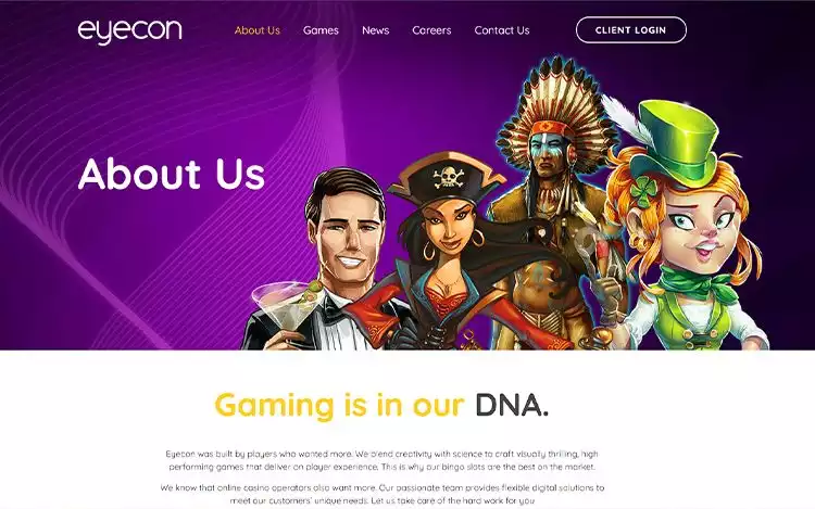 Eyecon's tagline from their website: Gaming is in our DNA.