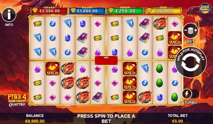fire-4-cash-collect-quattro-game-screen