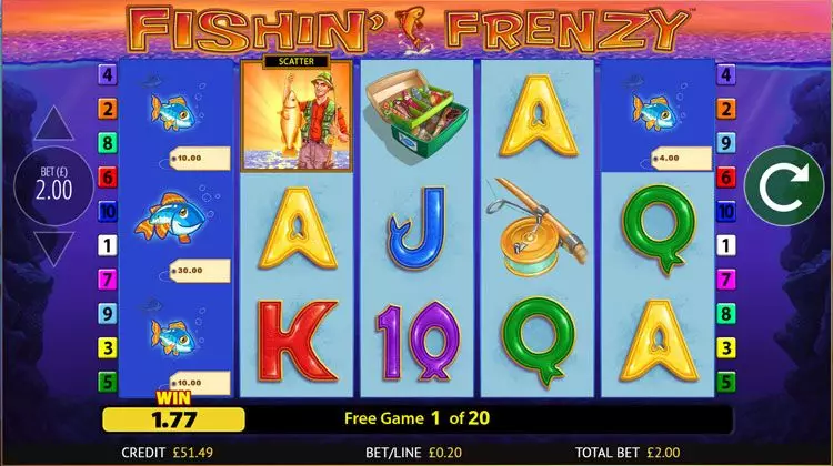 Fishin' Frenzy free spins round