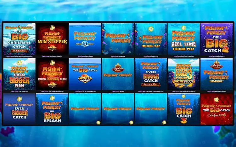 Fishin' Frenzy slot variants available in Prime Casino