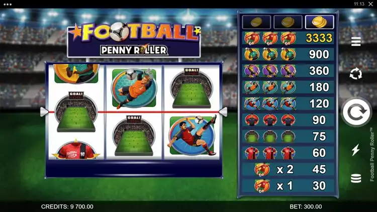 football-penny-roller-game-screen