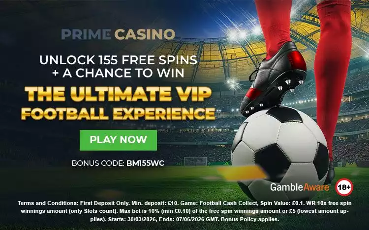 Get 155 Free Spins and Access a VIP Football Experience