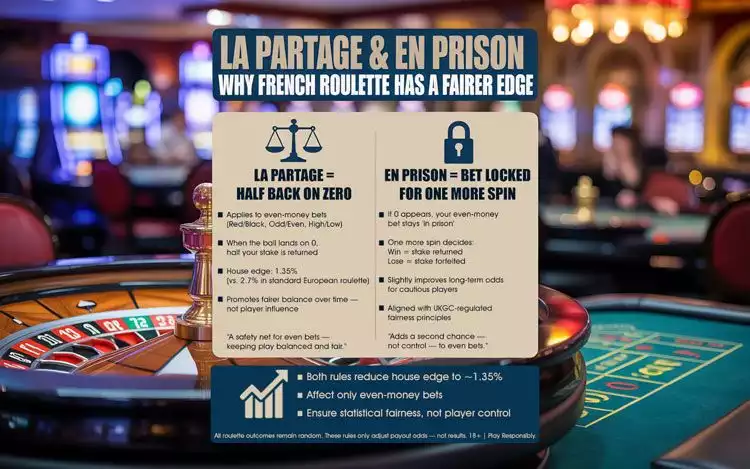 La Partage and En Prison Advantage in French Roulette