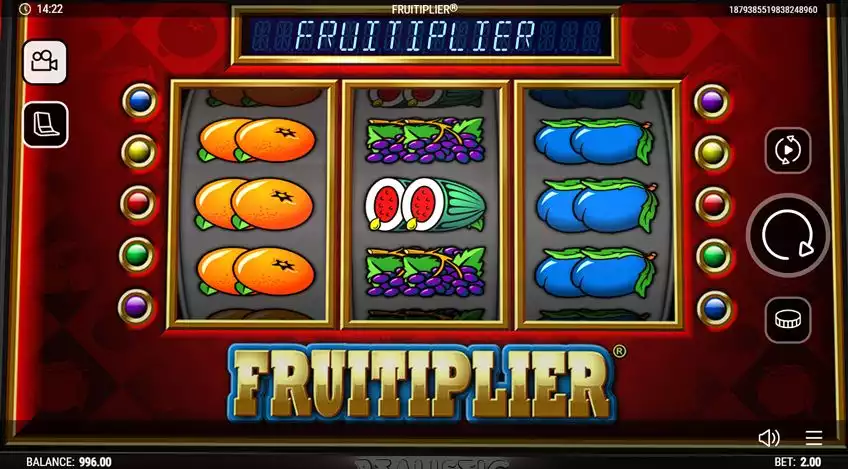  Fruitiplier slot game screen