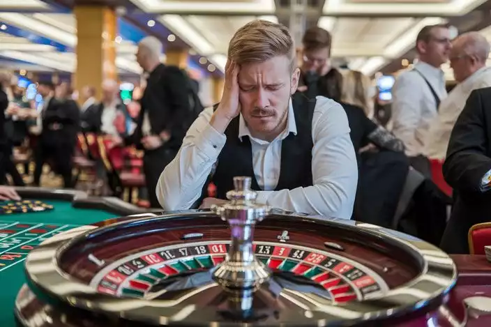 gambler falling into trap