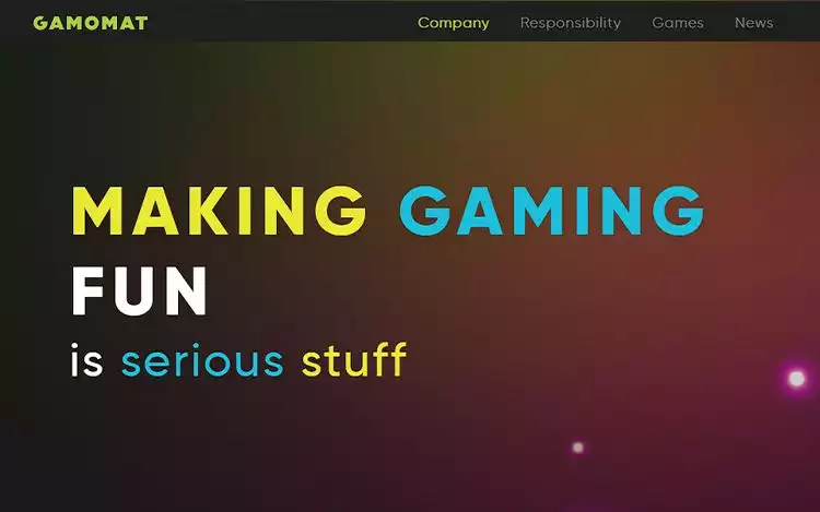 Gamomat's Slogan: MAKING GAMING FUN is serious stuff