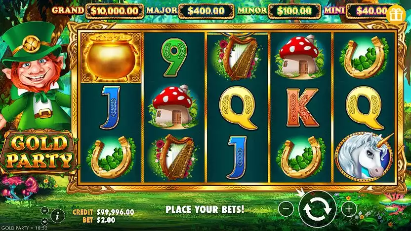 Gold Party slot game screen