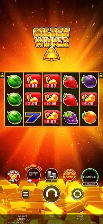 Golden Winner slot mobile screen