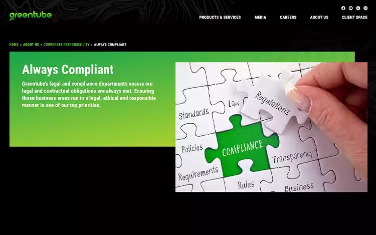 Greentube Studio's always complaint tagline