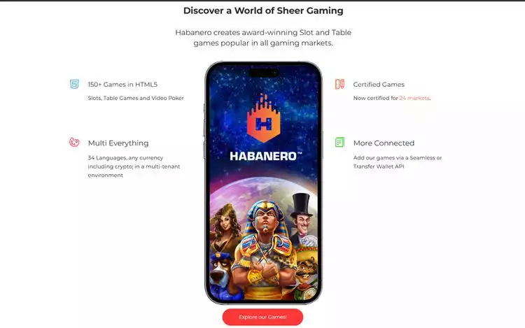Habanero Landing Page