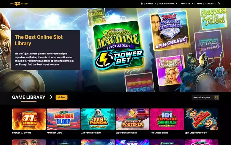 High 5 Games online slots portfolio