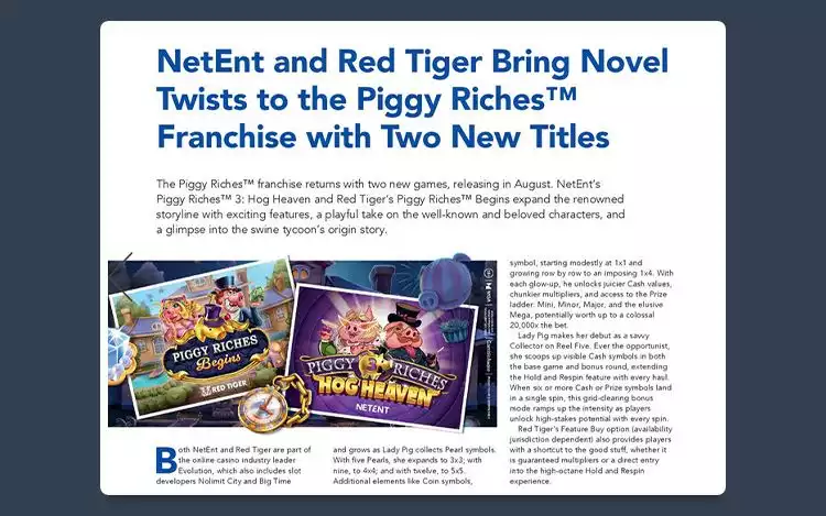iGB’s July 2025 feature on NetEnt