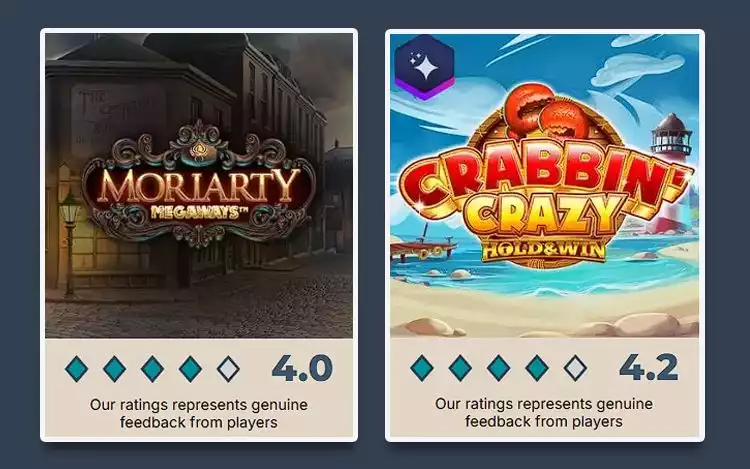 Prime Casino Rating for iSoftBet's slot games: Moriarty Megaways and Crabbin' Crazy slots