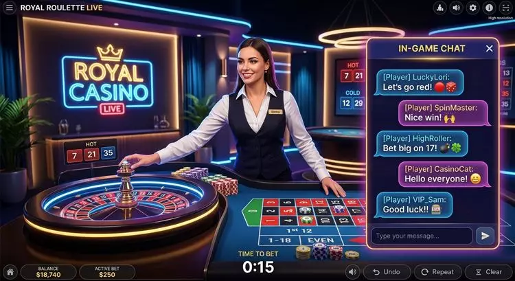 live-casino-chatting-screen